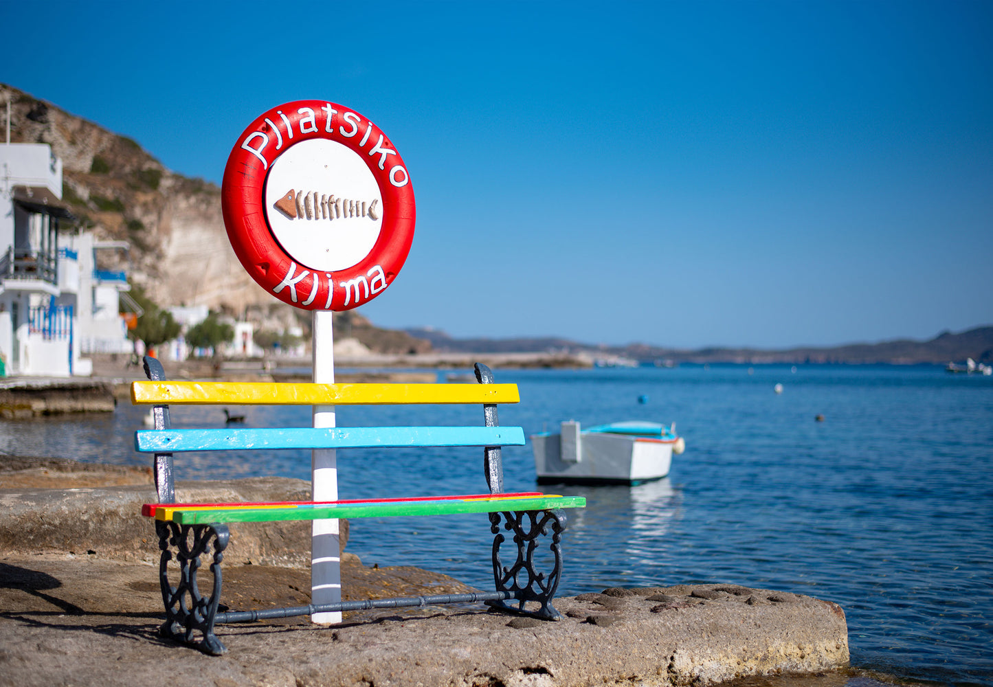 Bench at Klima Fishing Village