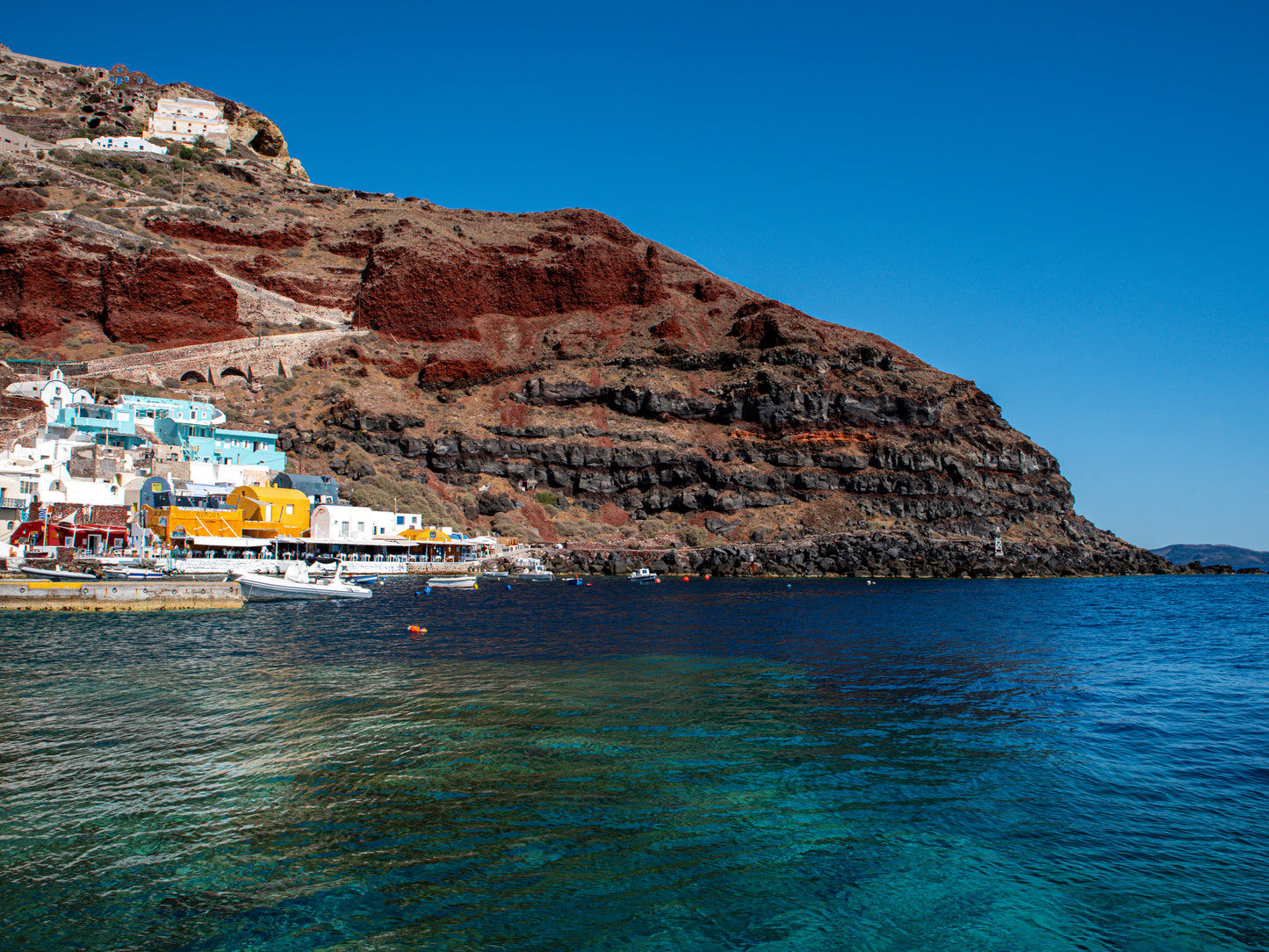 Colorful Shores of Amoudi Bay