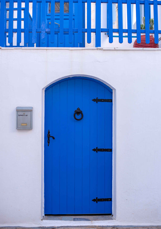 Greek Blue Door