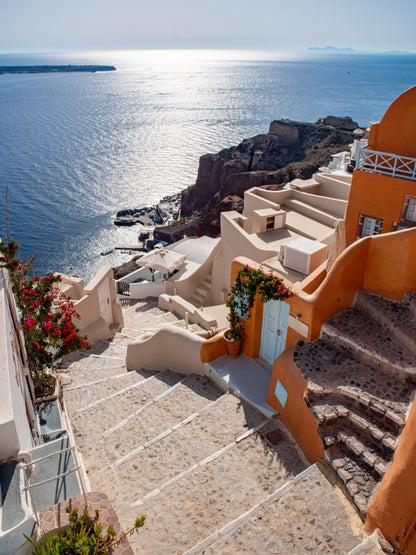Gentle Ascent to Oia